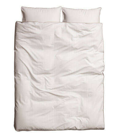 H&M Двуспальное постельное белье  белое