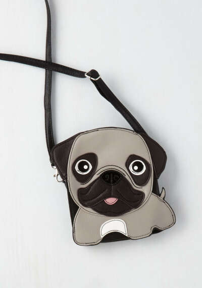 Critter-cal Mass Bag in Pug | Mod Retro Vintage Bags