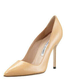 BB Pointed-Toe Pump, Camel