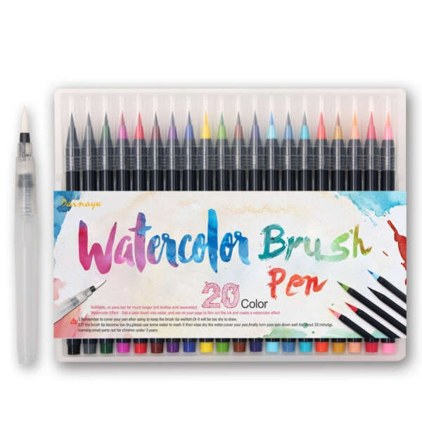 Premium Watercolor Brush Pen Set - GeekoPlanet