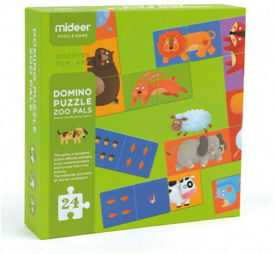 Домино с животными картинки и числа от MIDEER puzzle game