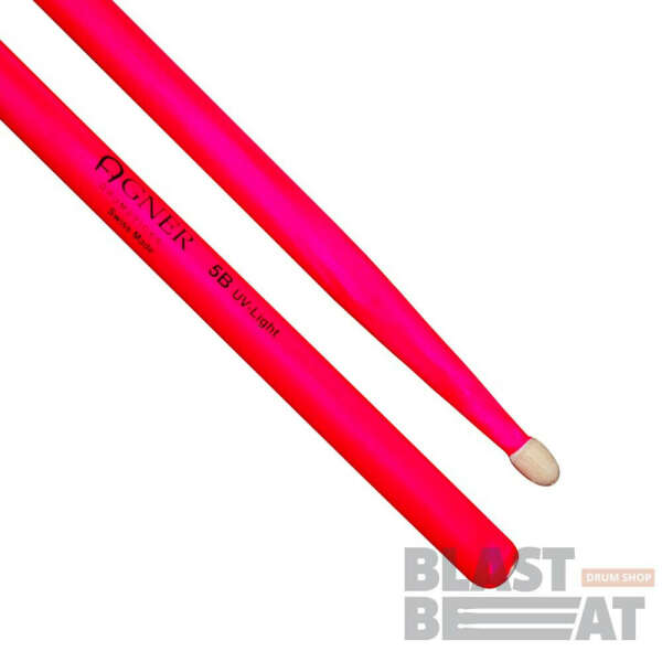 Барабанные палочки Agner 5B UV-Light Розовые (AN5BUV-P)
