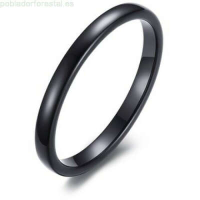 Узкое черное кольцо