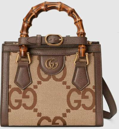 Миниатюрная сумка-тоут Gucci Diana с jumbo GG