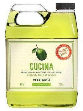 CUCINA LIME ZEST AND CYPRESS PURIFYING HAND WASH REFILL