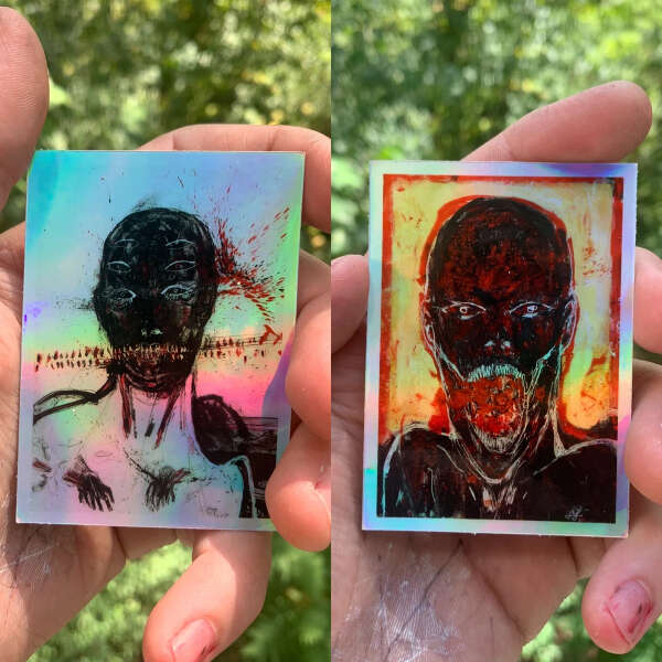 Screamers, holographic stickers