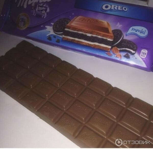 Несколько больших шоколадок Milka с Oreo