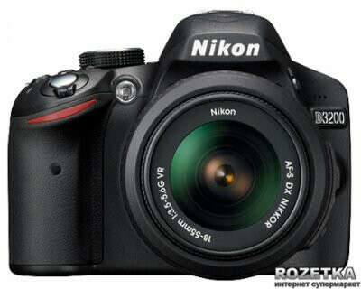 Nikon D3200 18-55 II Kit официальная гарантия + штатив + сумка + 32гб! (VBA330KV03)