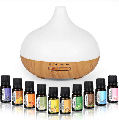 Worve Essential Oil Diffuser 500ML,Ultrasonic Aromatherapy Diffuser Mist Humidifiers,Humidifier with 14 Color Lights for Large Room, 4 Timer Setting, Auto Shut-Off for Office Home Bedroom Living : Amazon.ca: Health & Personal Care