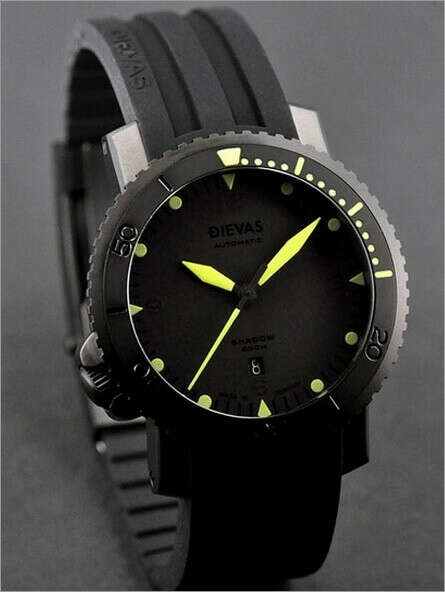 Часы Dievas Shadow-Rubberstrap Dive Watch