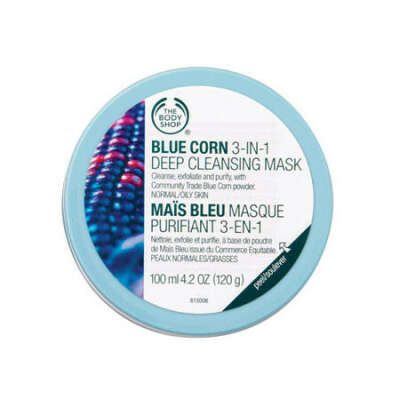 The Body Shop - Blue Corn 3in1 Deep Cleansing Scrub Mask