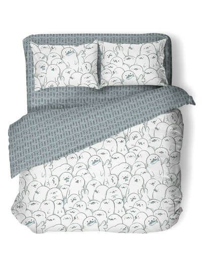 Комплект постельного белья Uniqcute 2-x спальный, Поплин, наволочки 50x70