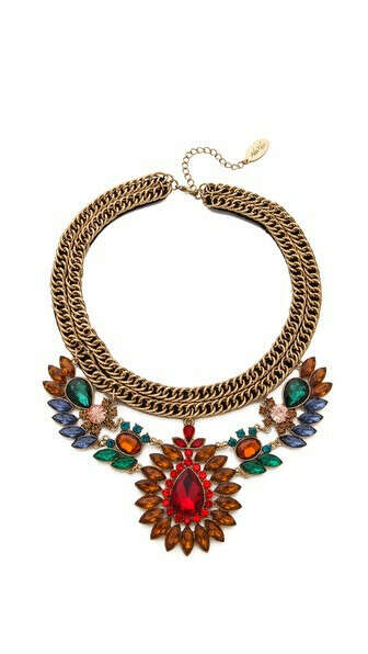 Adia Kibur																Floral Statement Necklace