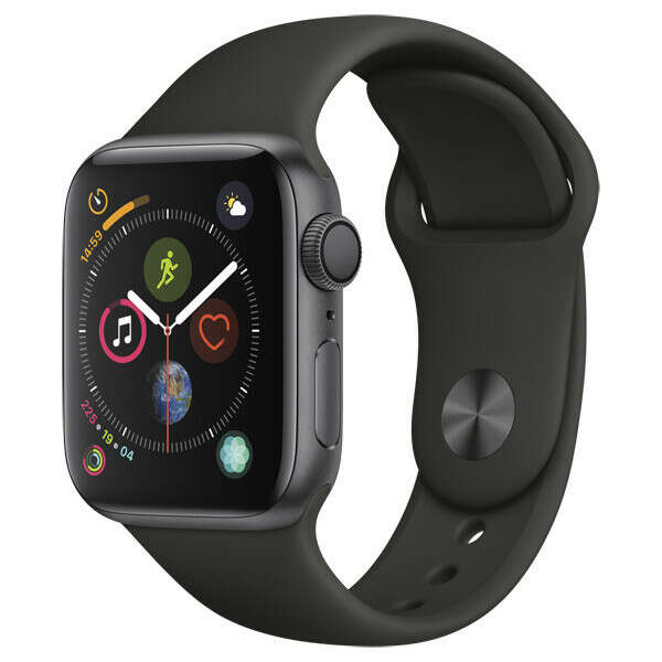 Смарт-часы Apple Watch S4 Sport 40mm SpaceGrey Al/Black Sport Band