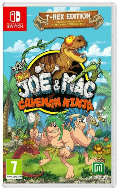 New Joe and Mac: Caveman Ninja - T-Rex Edition