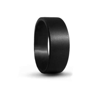 Матовое черное кольцо Т8040