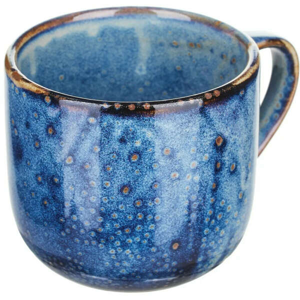 Чашка Kunstwerk Ирис чайная 350мл, 90х90х80мм, фарфор, голубой