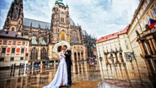 Свадебную фотосессию в Праге