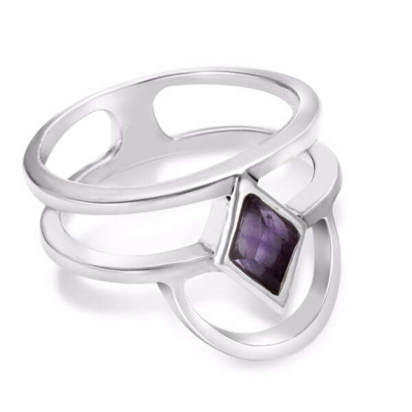 VIBE Double Ring - Amethyst