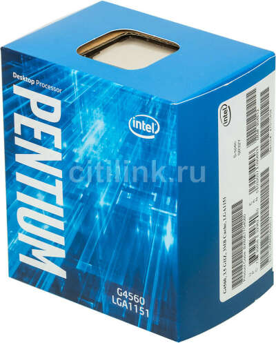 Процессор INTEL Pentium Dual-Core G4560, LGA 1151 BOX [bx80677g4560 s r32y]
