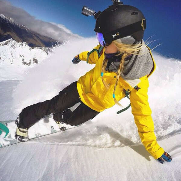 snowboarding