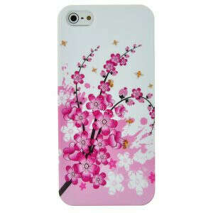 Amazon.com: EarlyBirdSavings Purple Wintersweet Flower Print TPU Soft Case Cover Skin For iPhone 5 5G 5th: Cell Phones & Accessories