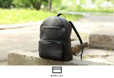 Рюкзак P022 Черный - Bagllet сумки и аксессуары из натуральной кожи