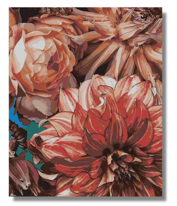 Картина по номерам " Цветы / Flowers" холст 40х60