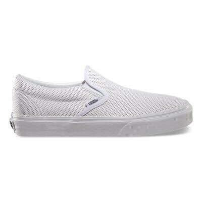 Vans Perf Leather Slip-On White