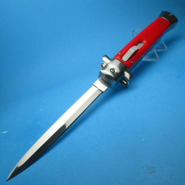 11” Red Stiletto Style OTF Dagger