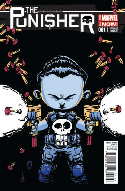 The Punisher #1 Skottie Young Baby Cover Variant
