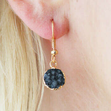 Druzy Drop Earrings