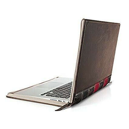 Vintage leather book case/sleeve for 13-inch MacBook Air