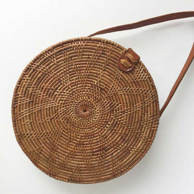 Сумка Бали (пляжная плетеная сумка из ротанга)