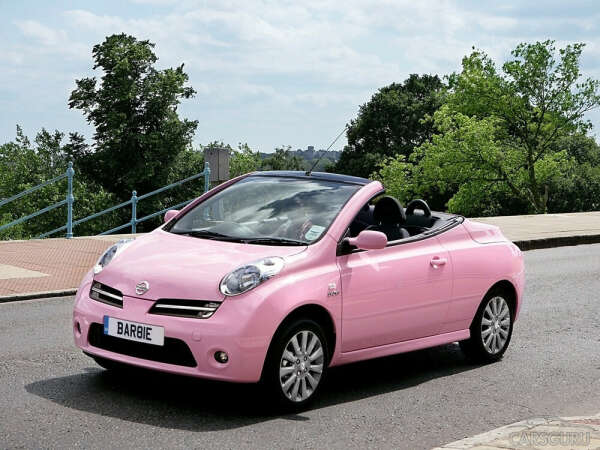 хочу розовую машину Nissan Micra С+С Pink.