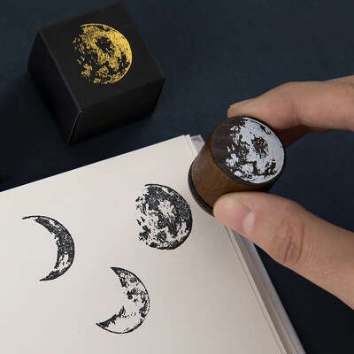 Винтаж Луна серия деревянная печать