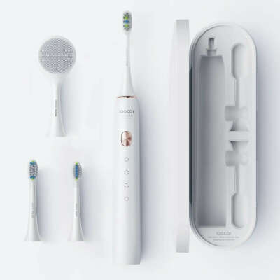 Электрическая зубная щётка SOOCAS X3U, белая, дорожная/портативная, зубная щетка с аккумулятором для взрослых подарок органайзер для зубных щеток