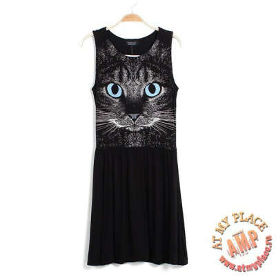 Черное платье "Кошка"