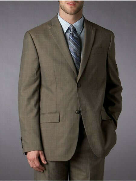 Perry Ellis Tonal Plaid Classic Fit Suit Jacket