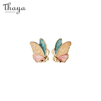 Thaya 925 Silver Butterfly Earrings