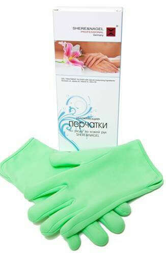 Омолаживающие перчатки зеленые
