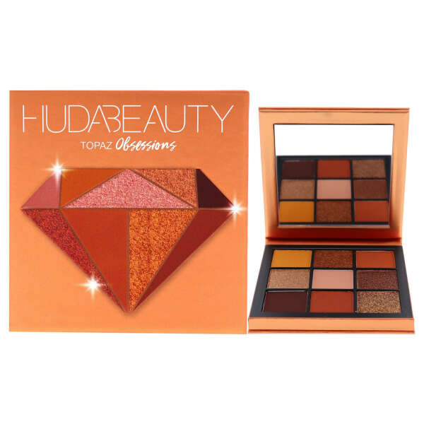 HudaBeauty Obsessions Eyeshadow Palette - Topaz - палитра теней для век - 9 оттенков