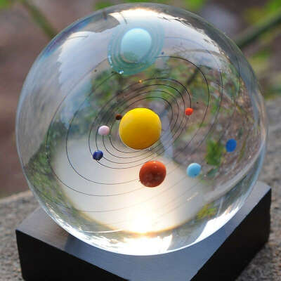 Модель солнечной системы в стеклянном шаре