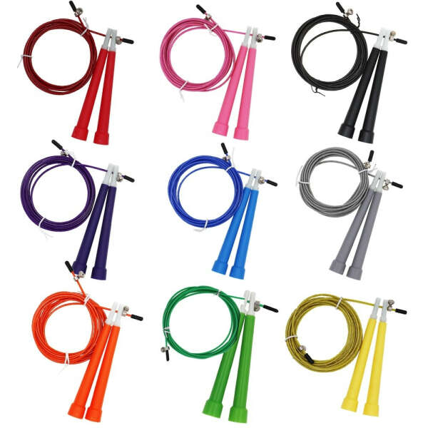 Adjustable Steel Wire Skipping Ropes - My indoor Gym