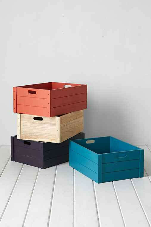 4040 Locust Vinyl Record Storage Crate  - Urban Outfitters