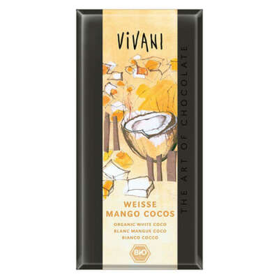 Белый шоколад Vivani с манго и кокосом