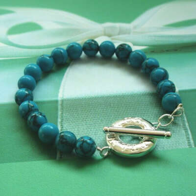Браслет Tiffany & Co Turquoise Beaded bracelet [0163]