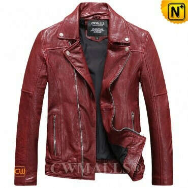 CWMALLS® Designer Leather Moto Jacket CW816103
