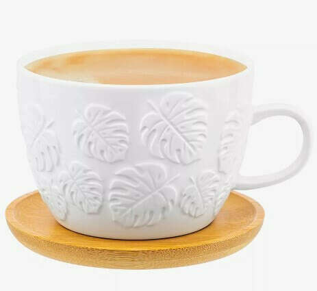 Чашка для кофе на подставке "Тропики"