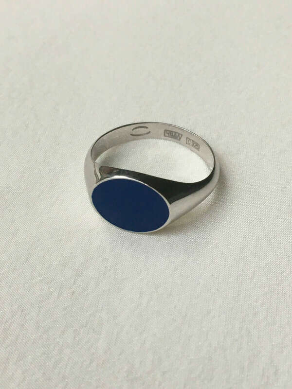 BLUE Signet Ring